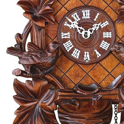 Trenkle TU 362 Q Cuckoo Clock with Leaves and Birds