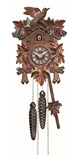 River City Clocks 11-09 Maple Leaves & Bird Cuckoo Clock