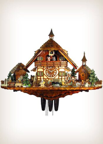 Large Farmhouse Cuckoo Clock by August Schwer