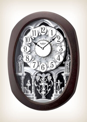 Encore Espresso Rhythm Clock 4MH896WU06