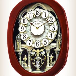 GRAND ENCORE II Magic Musical Motion Clock Rhythm Clocks 4MH407WU06 New! 