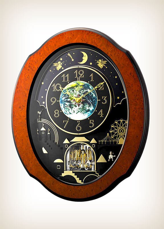 Timecracker Cosmos 4MH879WU06 Magic Motion Clock - by Rhythm Clocks