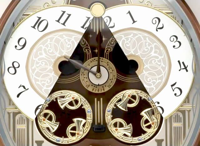 Seiko QXM277BRH Melodies in Motion Clock Seiko QXM277BRH Melodies in Motion Clock