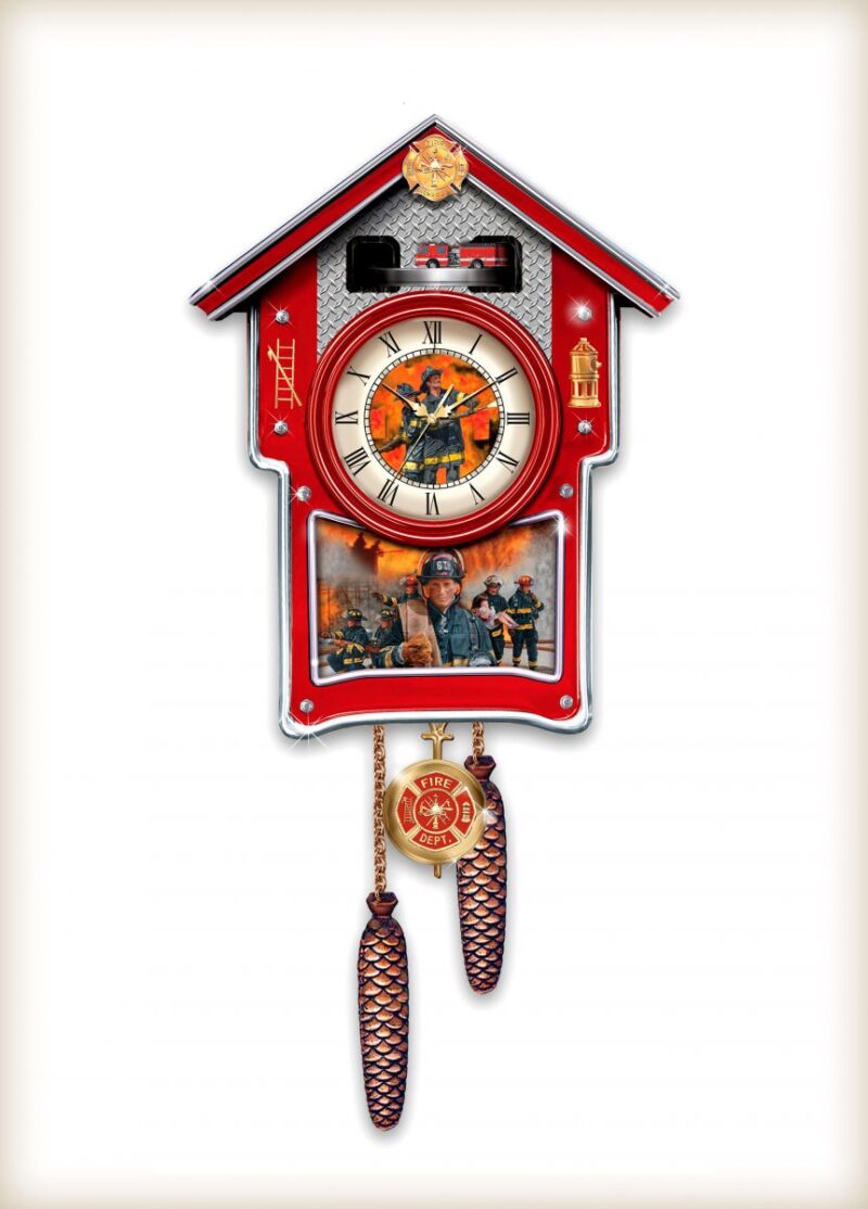 Firefighter Cuckoo Clock