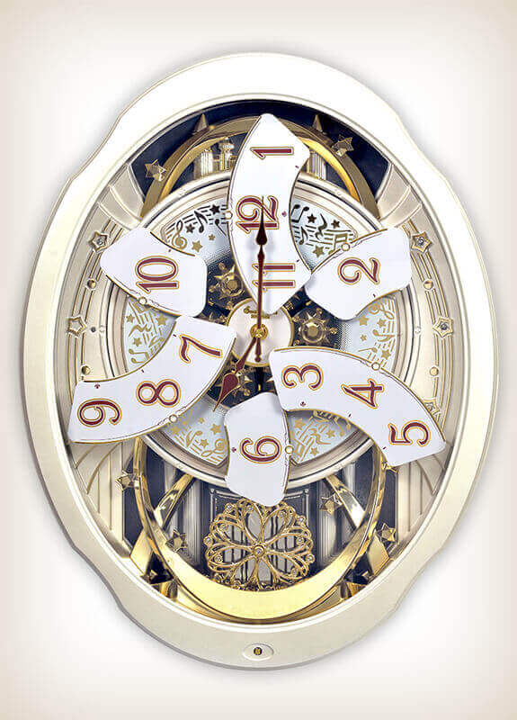 Marvelous Pearl Rhythm Clock 4MH427WU03