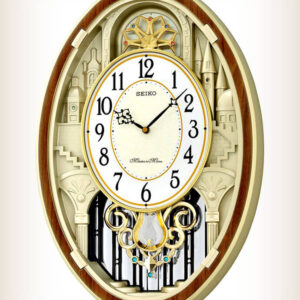 Seiko Danube Melodies in Motion 18 HiFi Pendulum Chiming Wall Clock QXM488BRH 