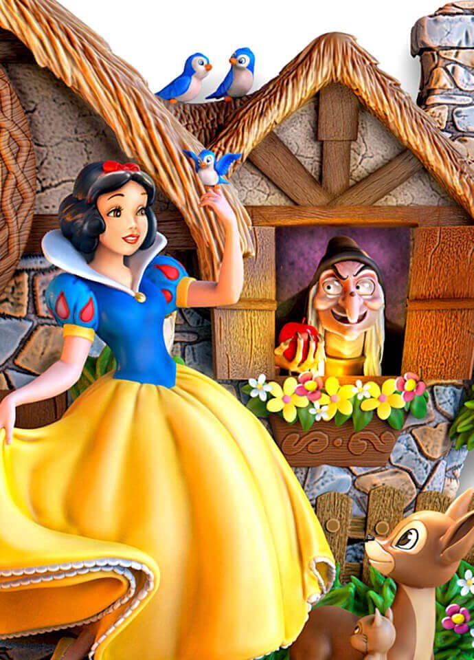 Disney Snow White Hidden Treasure Cuckoo Clock