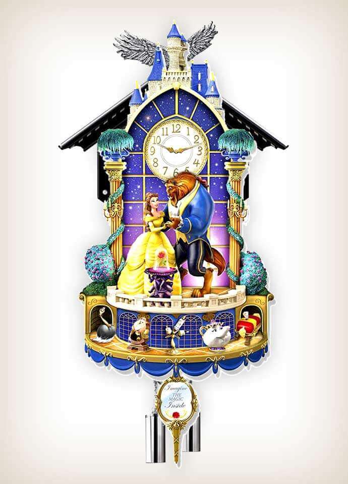 Disney Beauty and the Beast clock