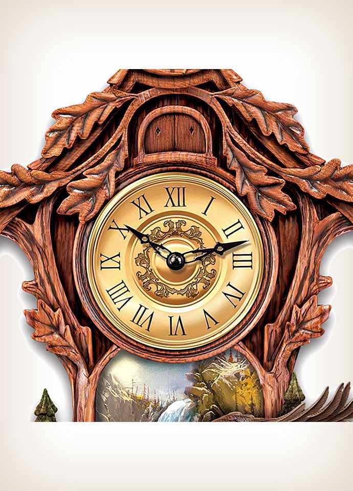 Moments Of Majesty Bald Eagle Cuckoo Clock