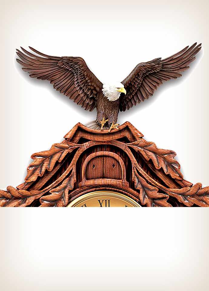 Moments Of Majesty Bald Eagle Cuckoo Clock
