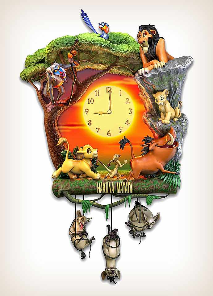 Disney The Lion King Simba 25cm Wall Clock 
