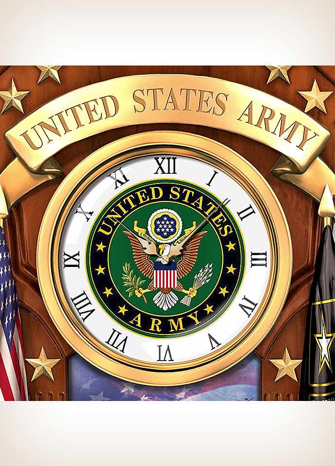 UNITED STATES ARMY EMBLEM CLOCK