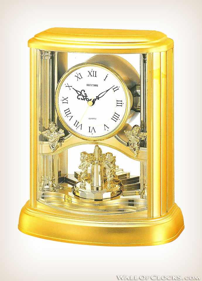 Angel Mantel Rhythm Clock 4RH741WR18