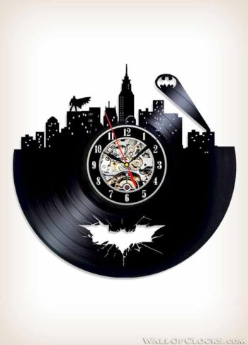 Arkham City Batman Vinyl Clock