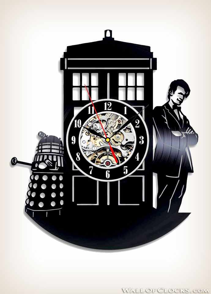 Doctor Who Vinyl Clock