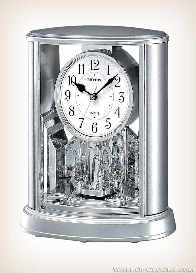 Silver Teardrop Rhythm Clock RYM054