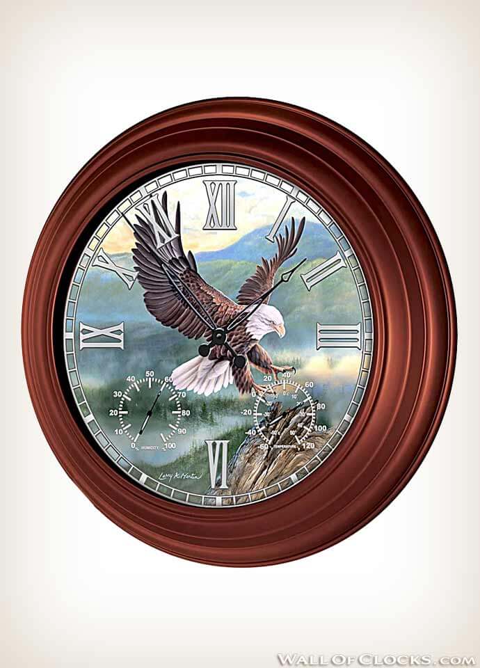 Soaring Majesty Eagle Atomic Clock 2