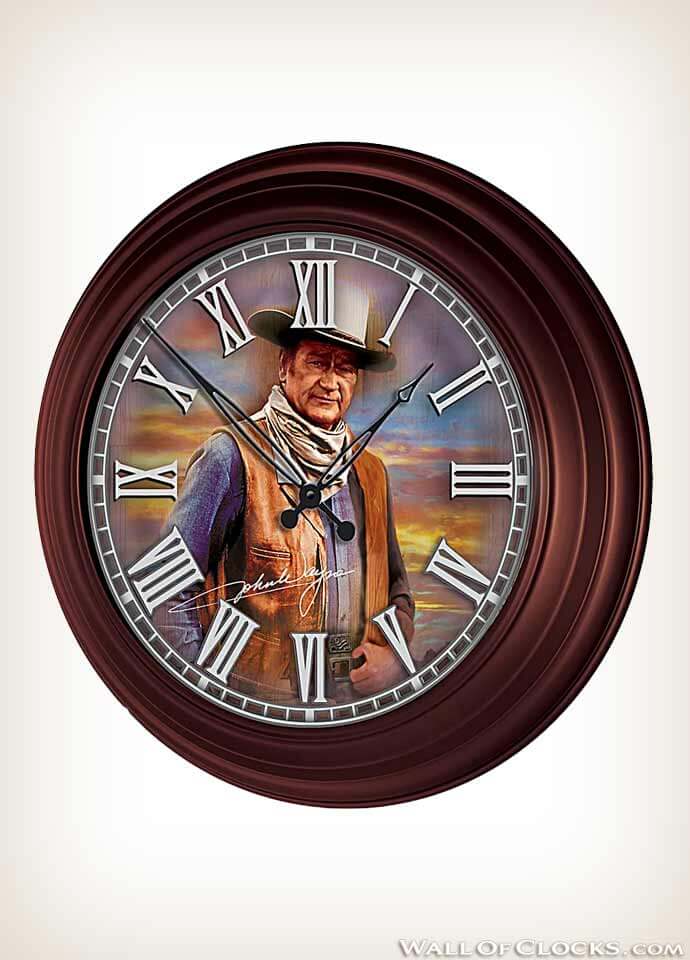 Timeless Legend John Wayne Atomic Clock 2