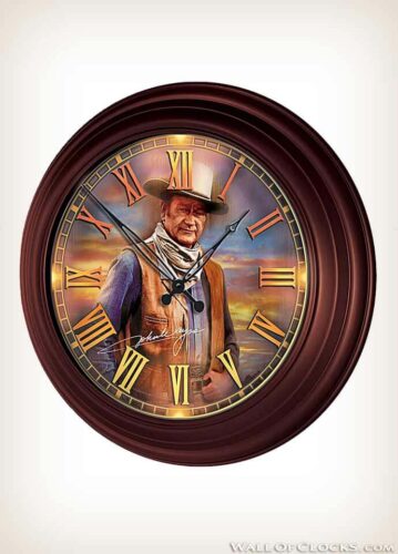 Timeless Legend John Wayne Atomic Clock - Wall Of Clocks