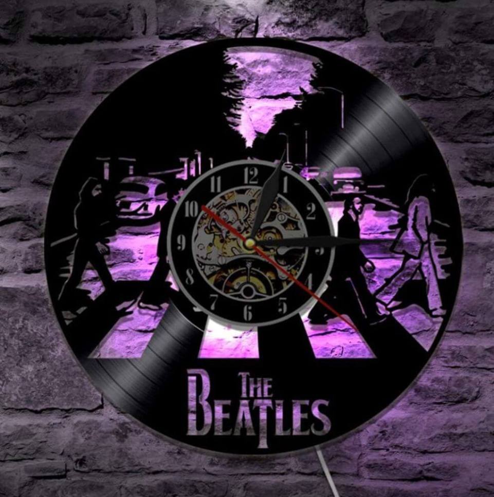 Led Beatles Vinyl Clock